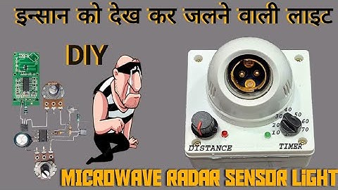 Automatic light using Microwave sensor || Motion Sensor || DIY ||Homemade || Timer ||Distance