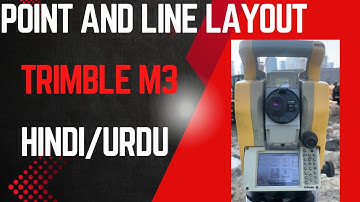 Trimble m3 total station Stake out points and line on