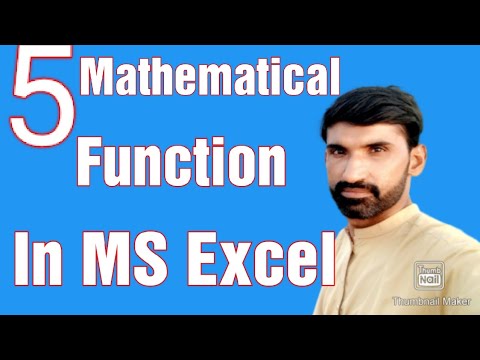 5 Mathematical Function In MS Excel (Mathematical Function) - YouTube