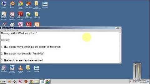 How to Solve Windows Missing Taskbar