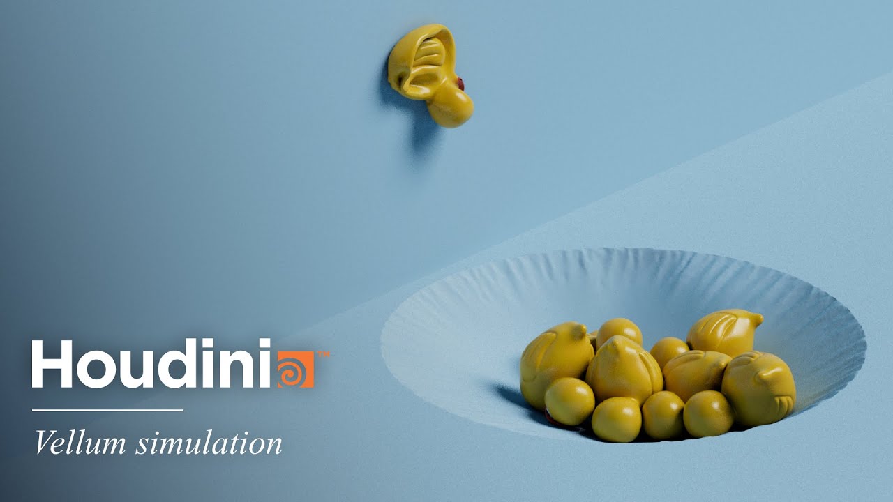 Vellum simulation in Houdini 19.5 - YouTube