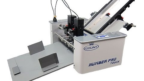 Numbering, Perforating & Scoring Machine