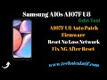 Samsung A10s A107F U8 Auto Patch Firmware | Reset No Loss Network |Fix NG Emergency Call After Reset