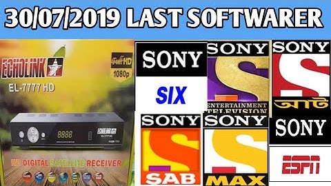 ECHOLINK EL-7777 HD RECVAIR LAST UPDATED SOFTWARE