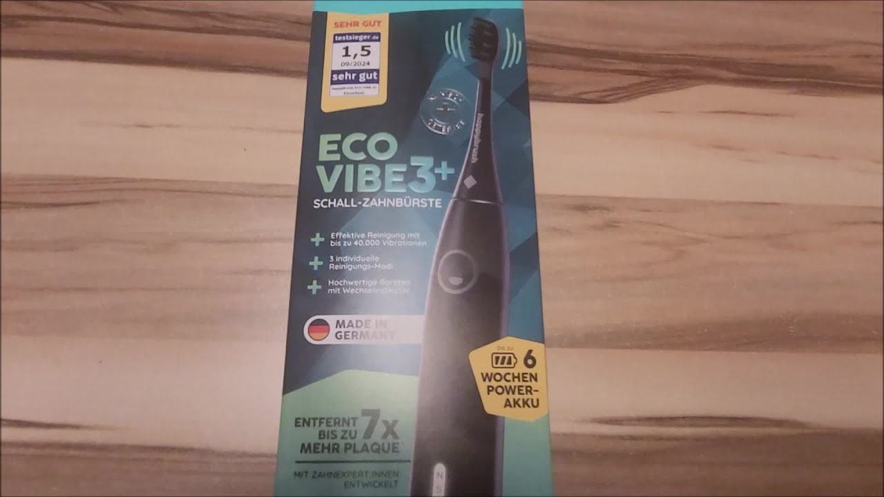 Unboxing der Eco Vibe 3+ Zahnbürste von Happybrush