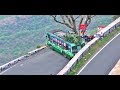 Kolli Hills: TN Govt Bus Turning on the Edge of Very Risk in 34th Hairpin Bend Kollimalai- Namakkal.