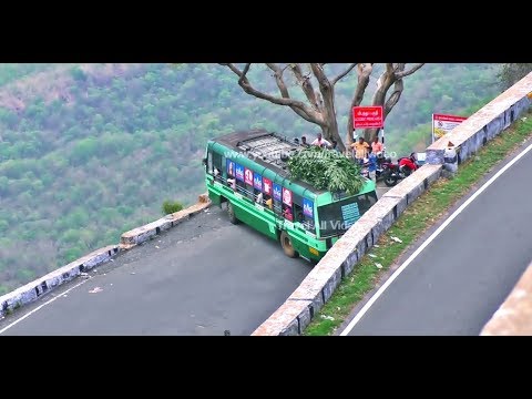 Kolli Hills Tn Govt Bus Turning On The Edge Of Very Risk In 34th