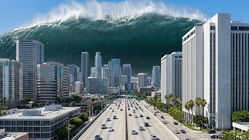 Mega Tsunami: Unstoppable Destruction 🌊🔥 | AI Simulation