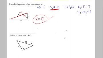 9.1B Pythagorean Triples