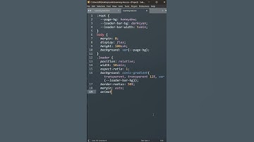Gradient loader with html and css