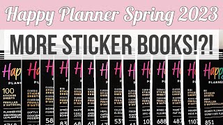 Flip Through of 14 New Sticker Books from the Happy Planner Spring 2023 Release! With Timestamps