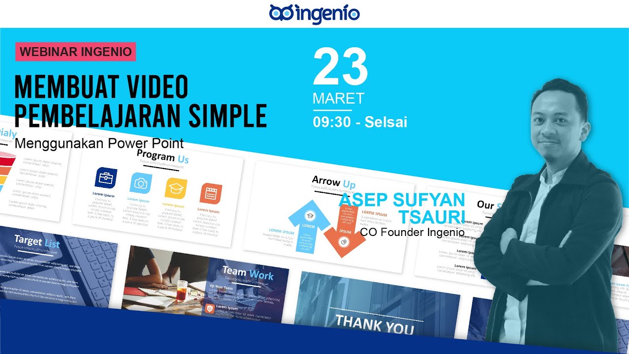 [Rekaman] Membuat Video Pembelajaran Simple menggunakan Power Point