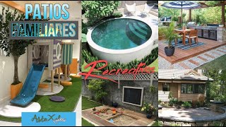 PATIOS FAMILIARES RECREATIVOS #jardin #homeideas #decoraciones