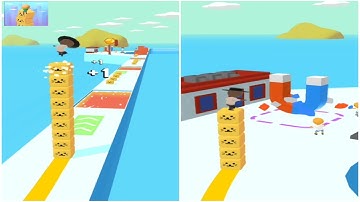 Cube Surfer Gameplay Level 41-45 | android, ios gaming | new games | All level Mobile Gameplay