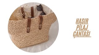 Hasır Pilaj Çantası