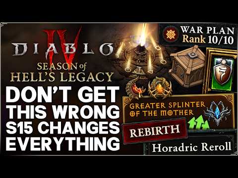 Diablo 4 - WARNING: Season 15 Changes Everything - ALL You NEED to Know - BIG Update & Class Guide!