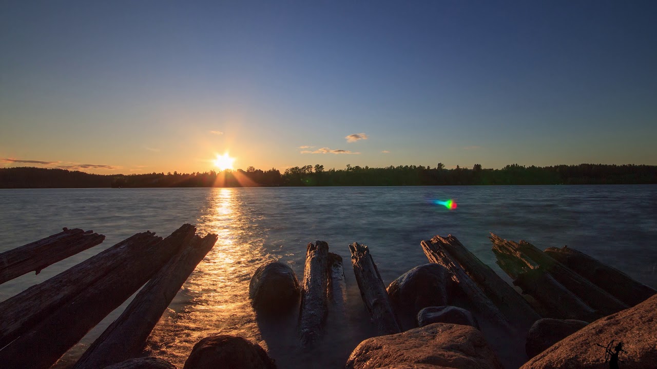 Nature | Sunset on Svir River | Timelapse 4K