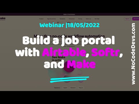 Build a job portal with Airtable, Softr, and Make