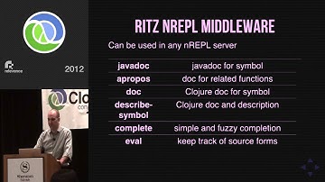 Clojure Conj 2012 - Debuggers for Clojure