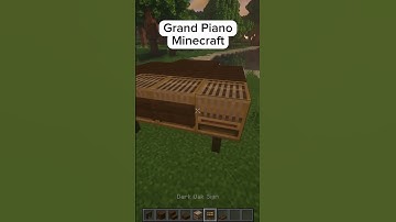 GRAND PIANO in MINECRAFT:TUTORIAL #Shorts