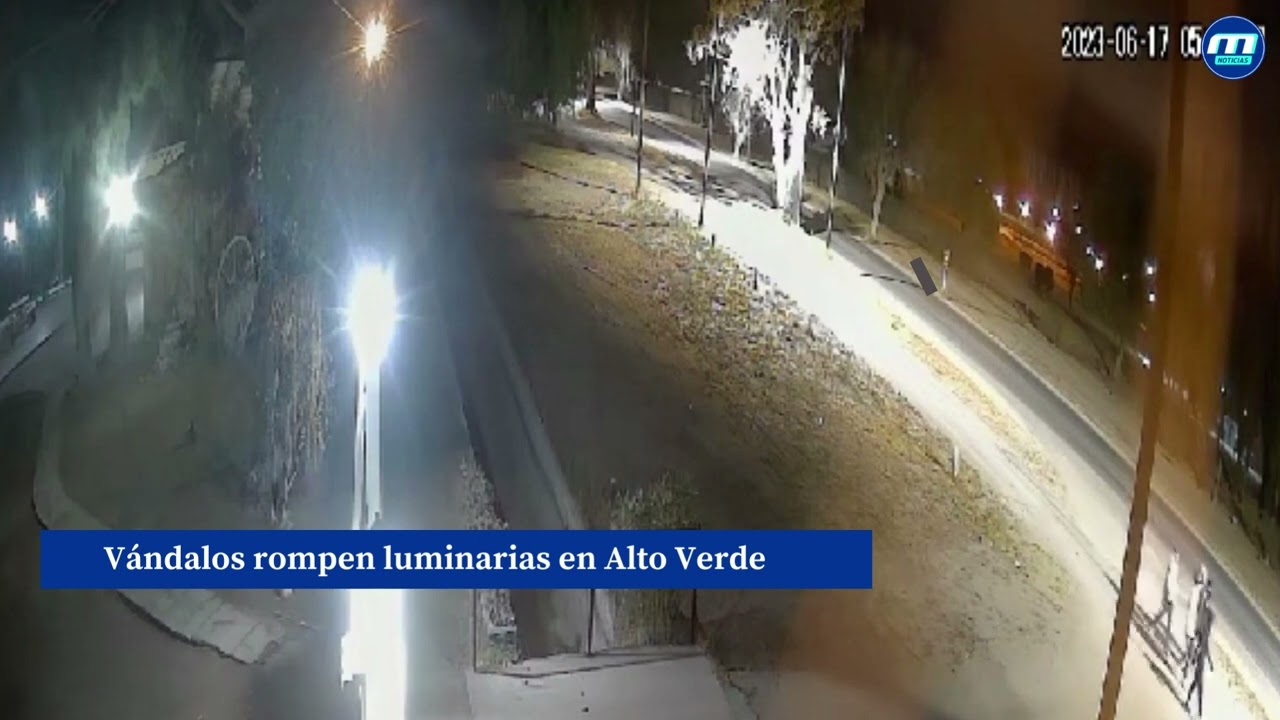 SAN MARTÍN: OTRO ACTO DE VANDALISMO CONTRA LUMINARIAS, QUE PERJUDICA A LOS VECINOS