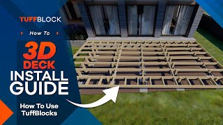 How To Install A Deck Using TuffBlock  3D Visual Installation Guide (4 methods using deck blocks)