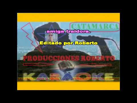 Angela Leiva   Amiga Traidora ( karaoke ) (PRODUCCIONES ROBERTO)