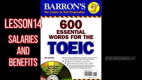 [Luyện nghe] 600 Essential Words For The TOEIC -  Lesson 14 Salaries And Benefits