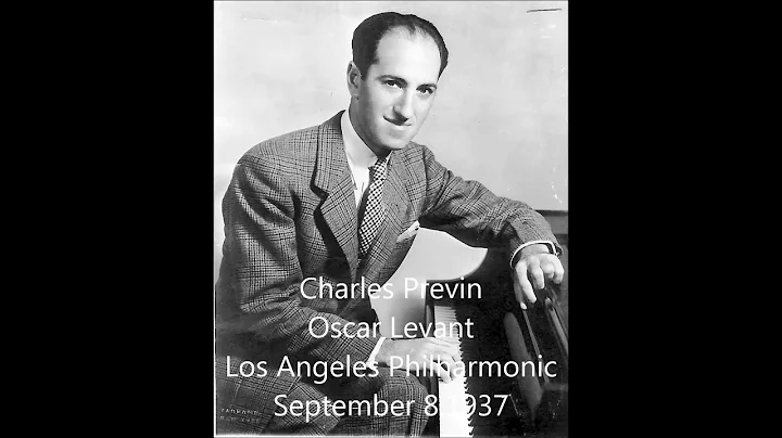 Gershwin  Piano Concerto in F - Oscar Levant,piano Charles Previn conducts