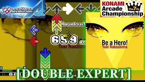 [old skin] 【DDR A】 Be a hero! [DOUBLE EXPERT] 譜面確認＋クラップ