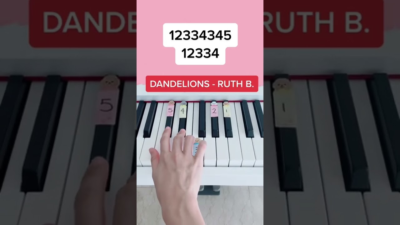 Dandelions - Ruth B. (Piano Tutorial) 