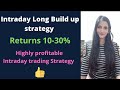 Paid Intraday Long Build up strategy for free || Intraday trading strategy