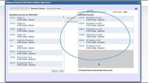 Skyward Student Course Requests