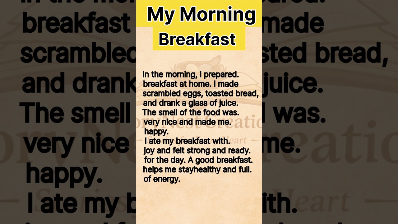 My Daily Morning Routine || Easy English for Beginners