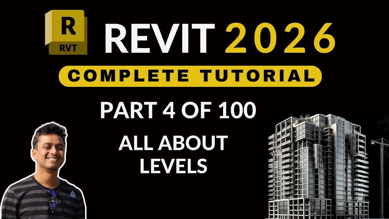 Autodesk Revit Tutorial for Beginners (Civil / Arch) || Revit 2026 Full Beginners Course (4)
