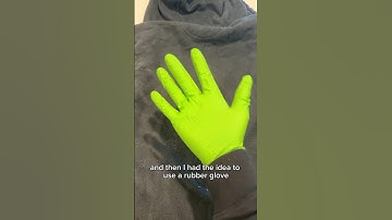 Simple hack to remove fuzz and lint from clothes #laundryhack #lifehacks #laundry