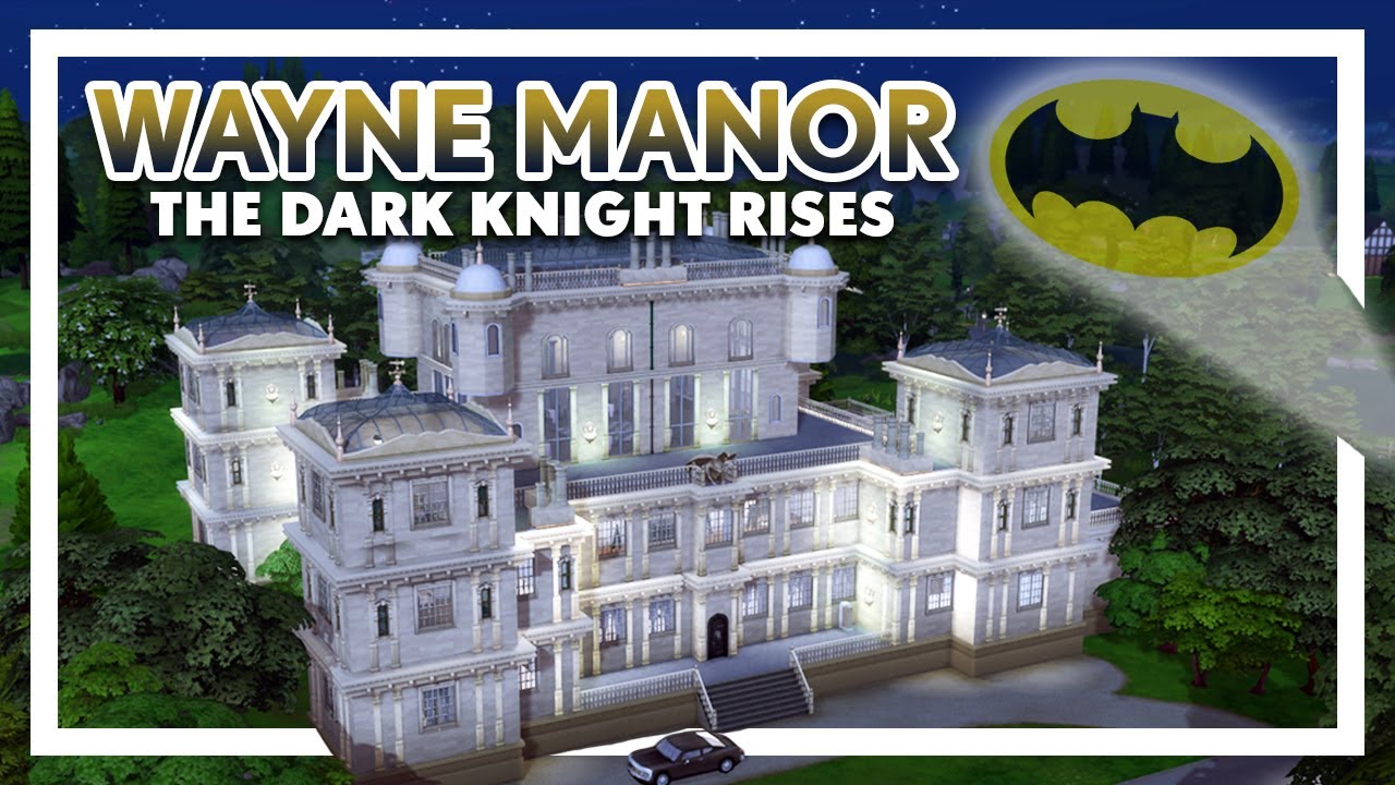 Impressive wayne manor floor plans Wayne Manor Batcave The Dark Knight Rises Sims 4 Build With Cc Youtube