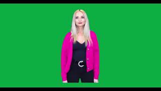 Daily Random #19 - Girl Standing - Green Screen Video For Video Editing - Animated GIF