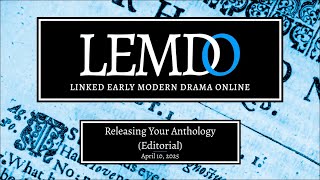 Releasing Your Anthology (Editorial)