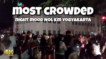 Baru Kali Ini Kota Yogyakarta Nol Kilometer Ramai Sekali | Indonesia Walking Tour 4K