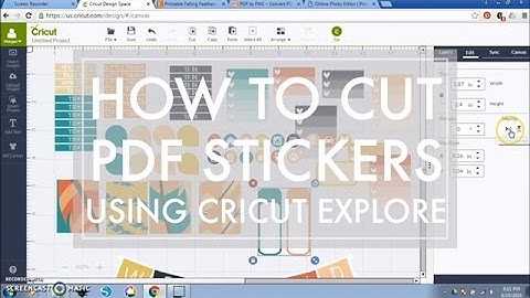 Cricut Explore Planner Sticker Tutorial // How to Cut PDF Printable Stickers with Cricut Explore