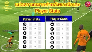 แปลความหมายของค่าพลังนักเตะ Player Stats