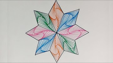 How to draw Zentangle paradox| Easy and simple Tangle pattern drawing