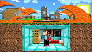 КАК МНЕ ПЕРЕЖИТЬ ЦУНАМИ ИЗ ЛАВЫ В МАЙНКРАФТ 100% ТРОЛЛИНГ ЛОВУШКА MINECRAFT КОМПОТ