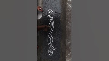 beautiful side border design for muggulu