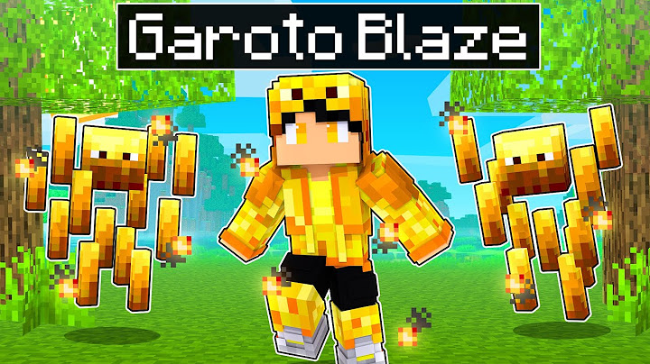 JOGANDO como um GAROTO BLAZE no Minecraft