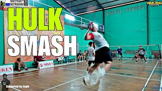 HULK SMASH Layak Viral ! 'Tangan Jahat' Tarkam Badminton Indonesia