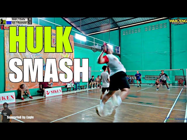 HULK SMASH Layak Viral ! Tangan Jahat Tarkam Badminton Indonesia class=