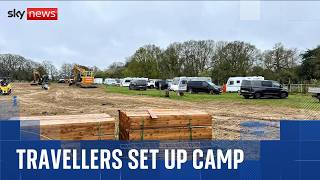 Travellers Met By Unhappy Locals As They Set Up Camp In Southern England