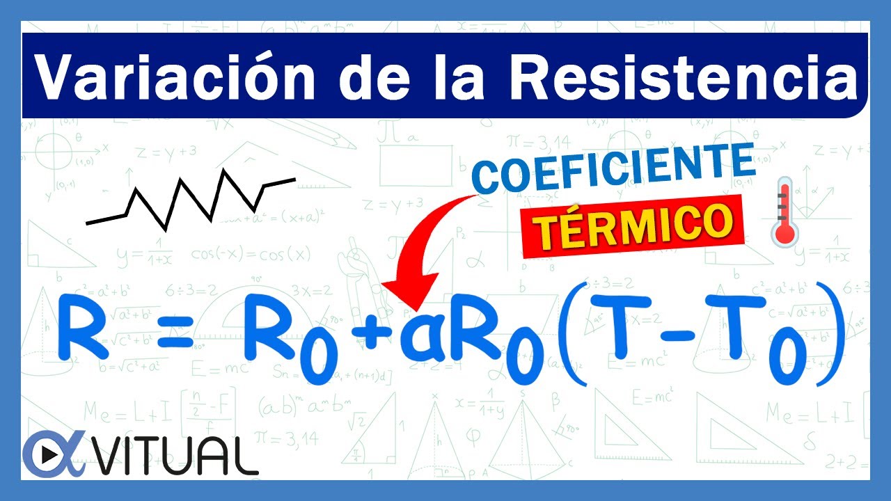 ️ VARIACIÓN de la RESISTENCA eléctrica con la Temperatura Coeficiente